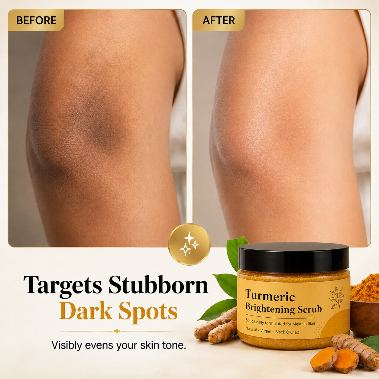 Finally! A Scrub That Actually Fades Dark Spots.
