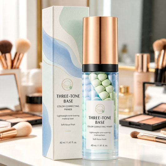 ✨ Luminous Glass Skin Prep: 3-in-1 Color Corrector & Sunscreen Base 🌸