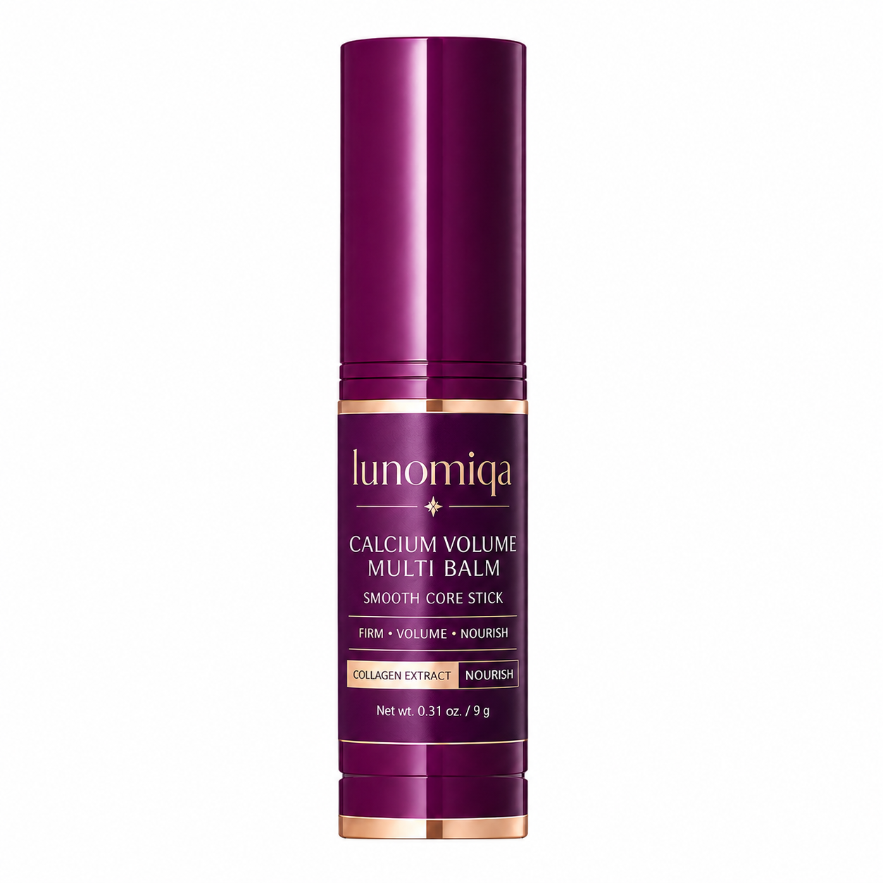 Lunomiqa Calcium Volume Multi Balm Stick – Firming & Hydrating Glow Stick for Eyes, Lips & Neck