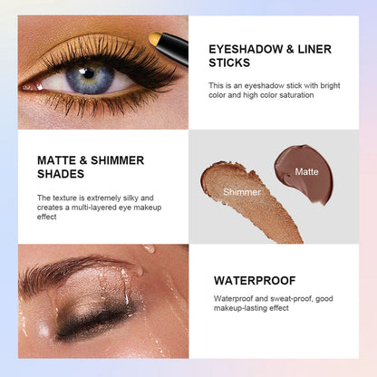 ✨ Swipe, Blend & Glow — Crease-Proof Eyeshadow Sticks for Effortless All-Day Shimmer
