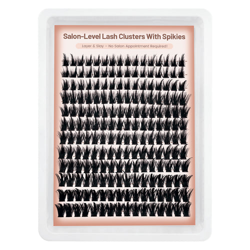 D Curl Fluffy Lash Clusters – Ultra-Dense Long Lashes with Soft Thin Band