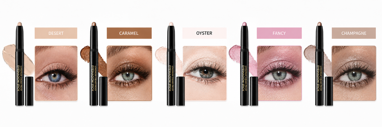 ✨ Swipe, Blend & Glow — Crease-Proof Eyeshadow Sticks for Effortless All-Day Shimmer